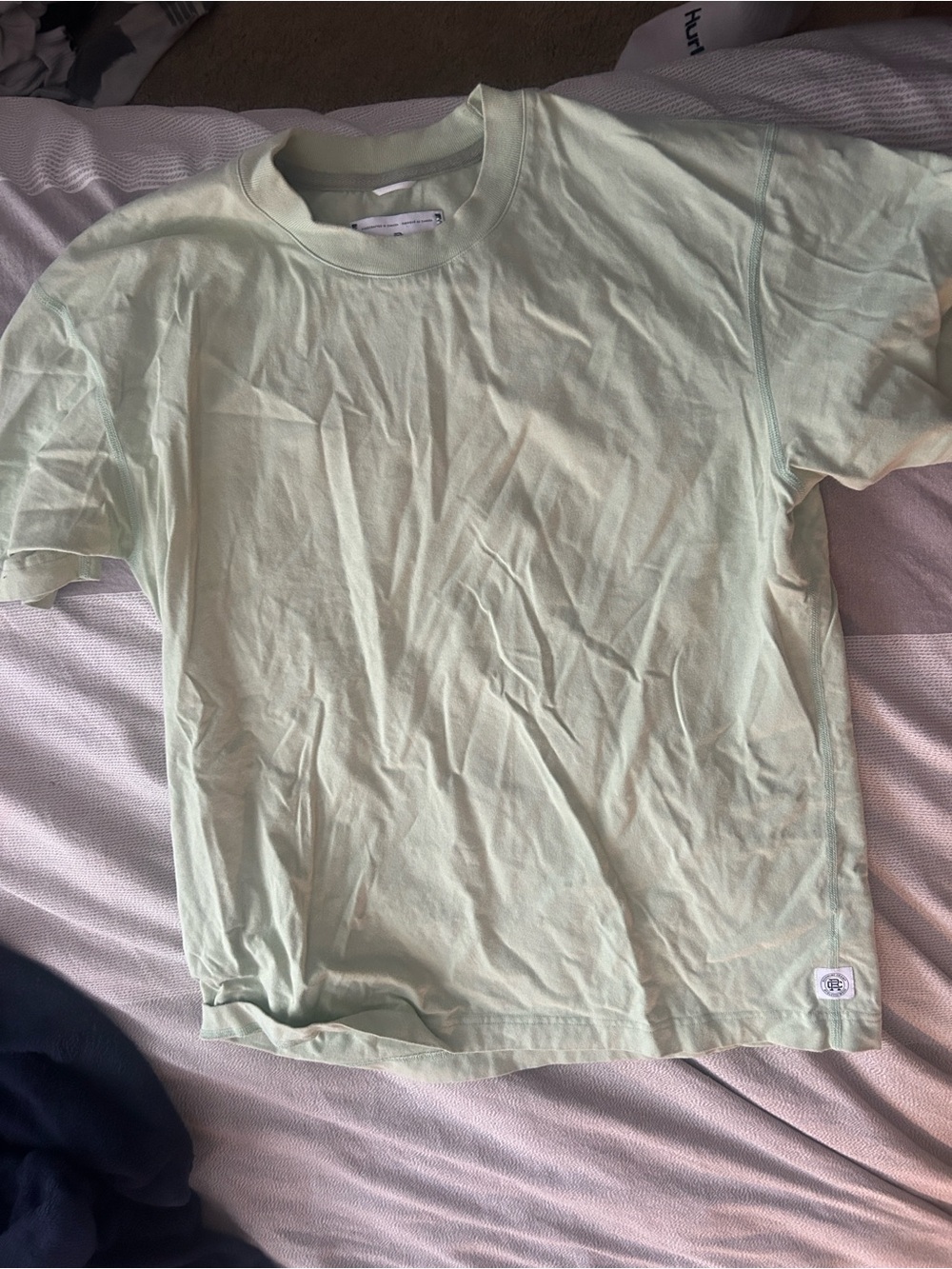 Reigning Champ Light Green Short Sleeve Crewneck Tee - Picture 5 of 5